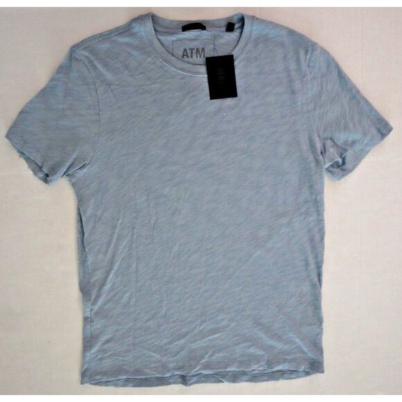 ATM Anthony Thomas Melillo AM4000-FK Men's Sz S Marina Blue S/S Crewneck Tee - Picture 1 of 6